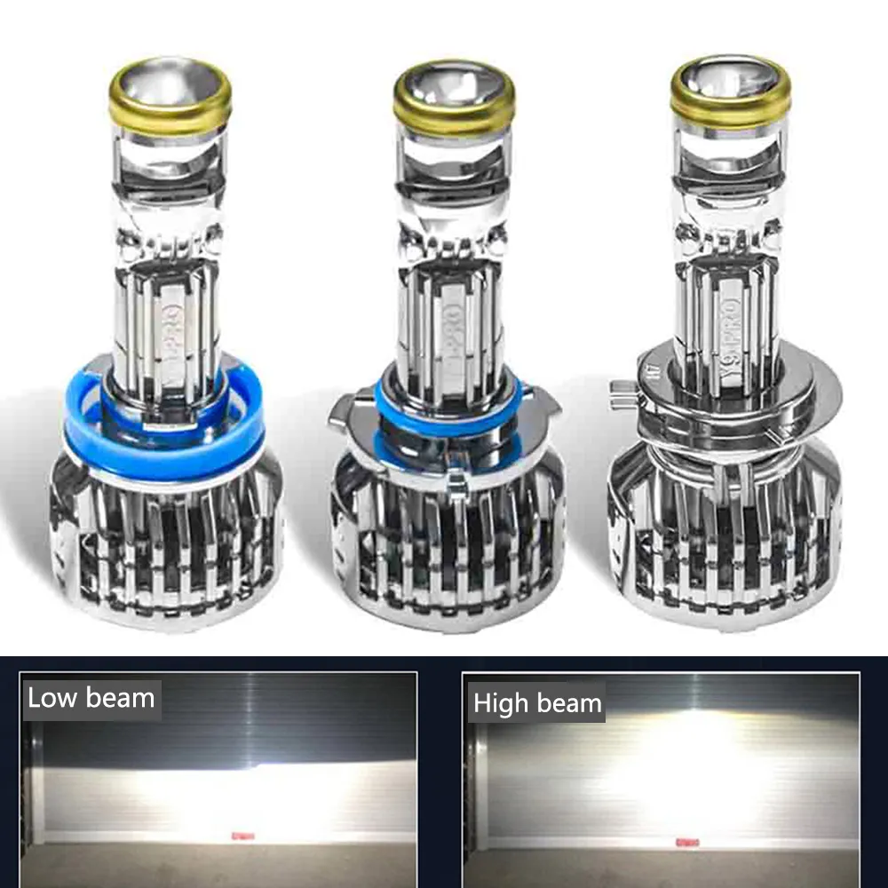 Mini H7 LED Bulb Projector Lens H11 LED H8 H9 9005 HB3 9006 HB4 Automobles Mini Lenses Headlight Lamp for Auto 20000LM 12V LHD