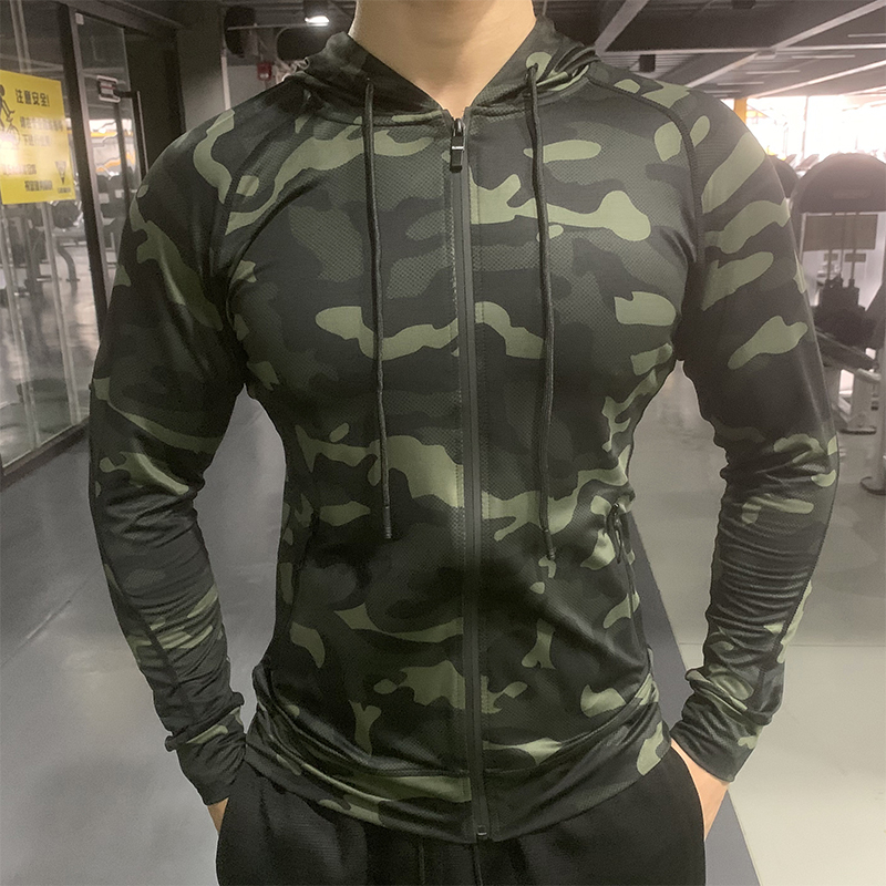 Men Outdoor Sports Jackets Hoodies Quick 2025 Dry new Fit Long Sleeve Tops with Hood Male Running Sweatshirts 2023 Casual Jacket Hoodies