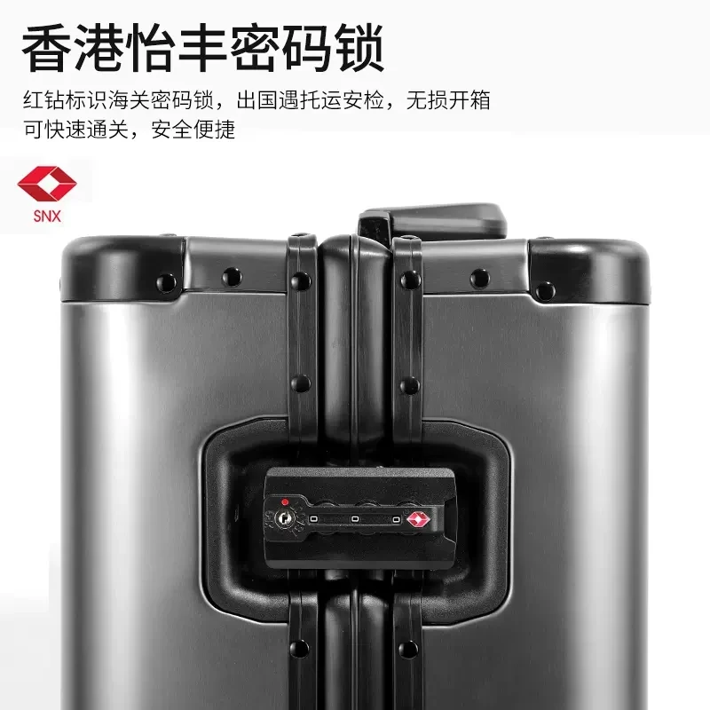 New Style High Grade Mute Wheel Aluminum-magnesium Rolling Lage Boarding new Perfect 2025 for Spinner Brand Travel Suitcase