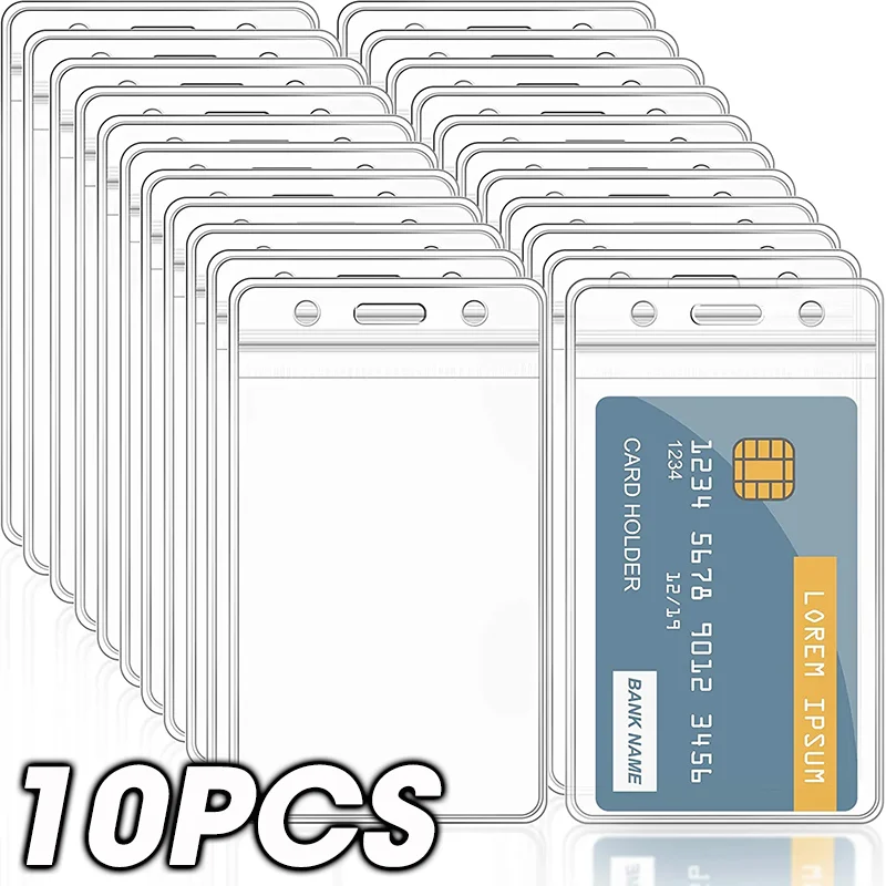 10/1PCS Waterproof Transparent Card Holder Plastic Card id new Holders 2025 Case To Protect Credit Cards Card Protector Card Holder