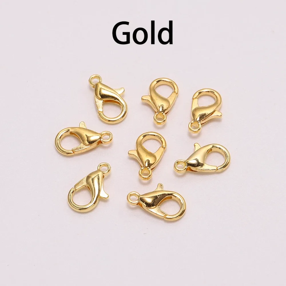 50pcs/lot new Jewelry Findings Alloy Lobster Clasp Hooks For 2025 Jewelry Making Necklace bracelet Chain DIY Supplies Accessories
