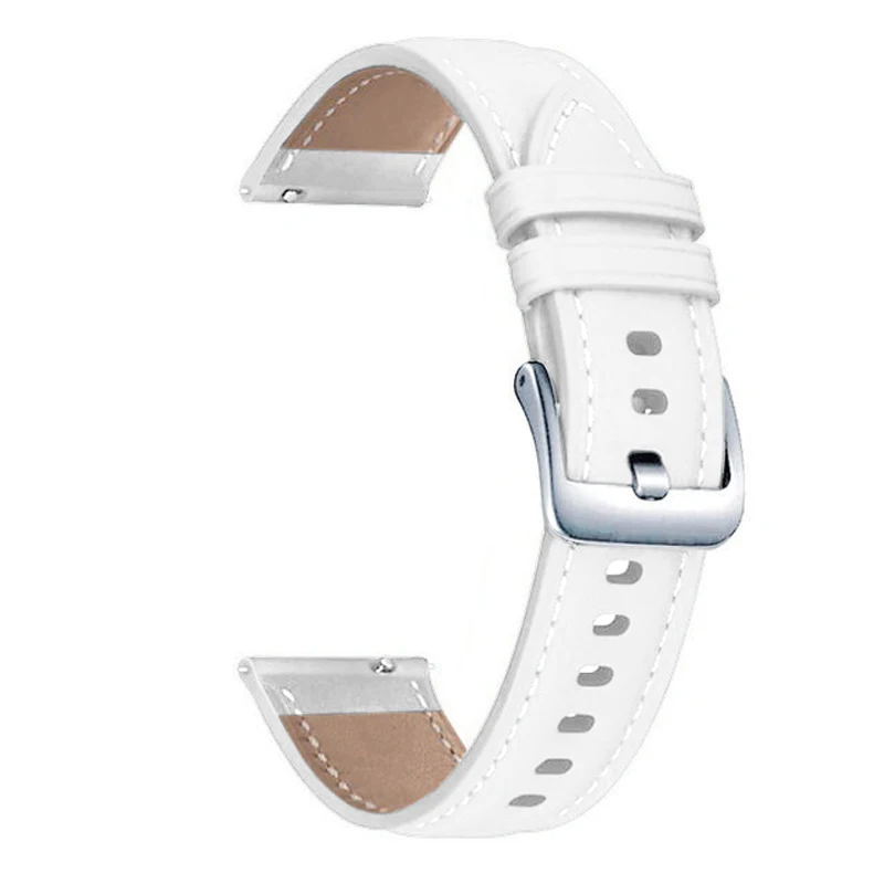 20mm Leather Strap For Huami Amazfit GTR Mini/42/GTS 3 2 4 mini 2e Smart Watchband Amazfit Bip U 3 Pro Rose Gold Buckle Bracelet