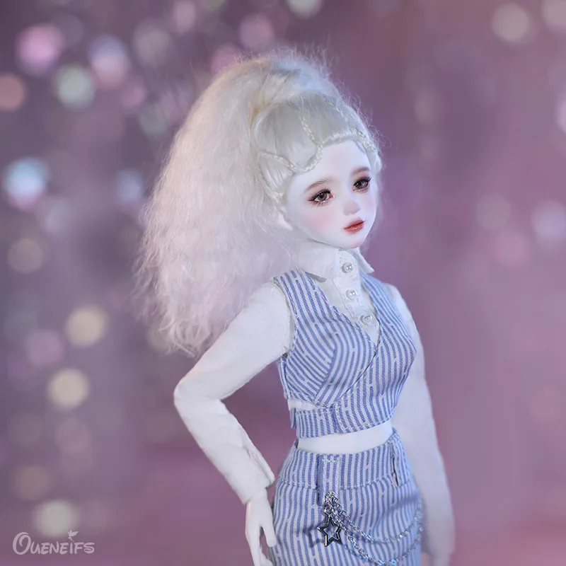 Aurola BJD Doll 1/6 Ynly Female Body New Design White shirt and striped waistcoat 2025 Resin Girl new doll Surprise Gift for Children