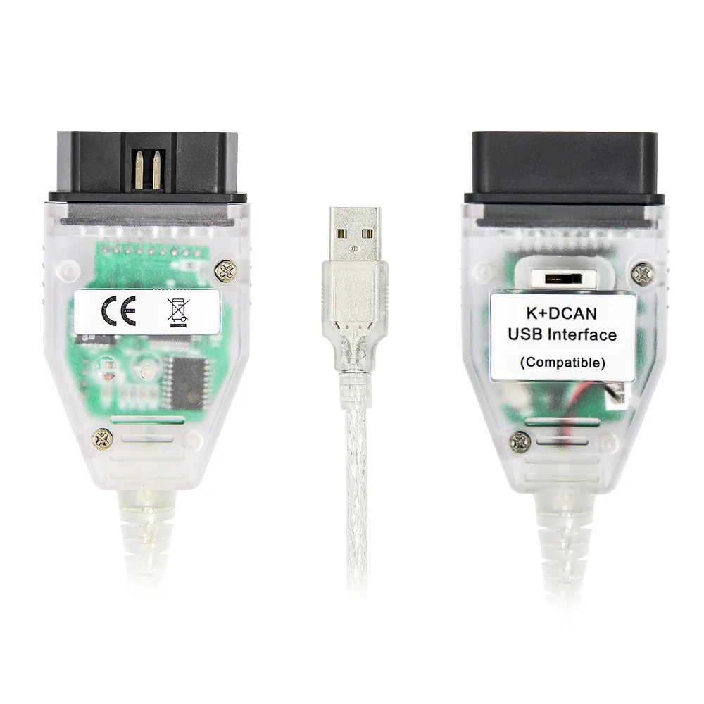 for BMW K+DCAN Car Diagnostic FTDI FT232RL with Switch KDCAN K CAN OBD 2 OBD2 Auto Tools K-line K Line IN-PA Cable Original Chip