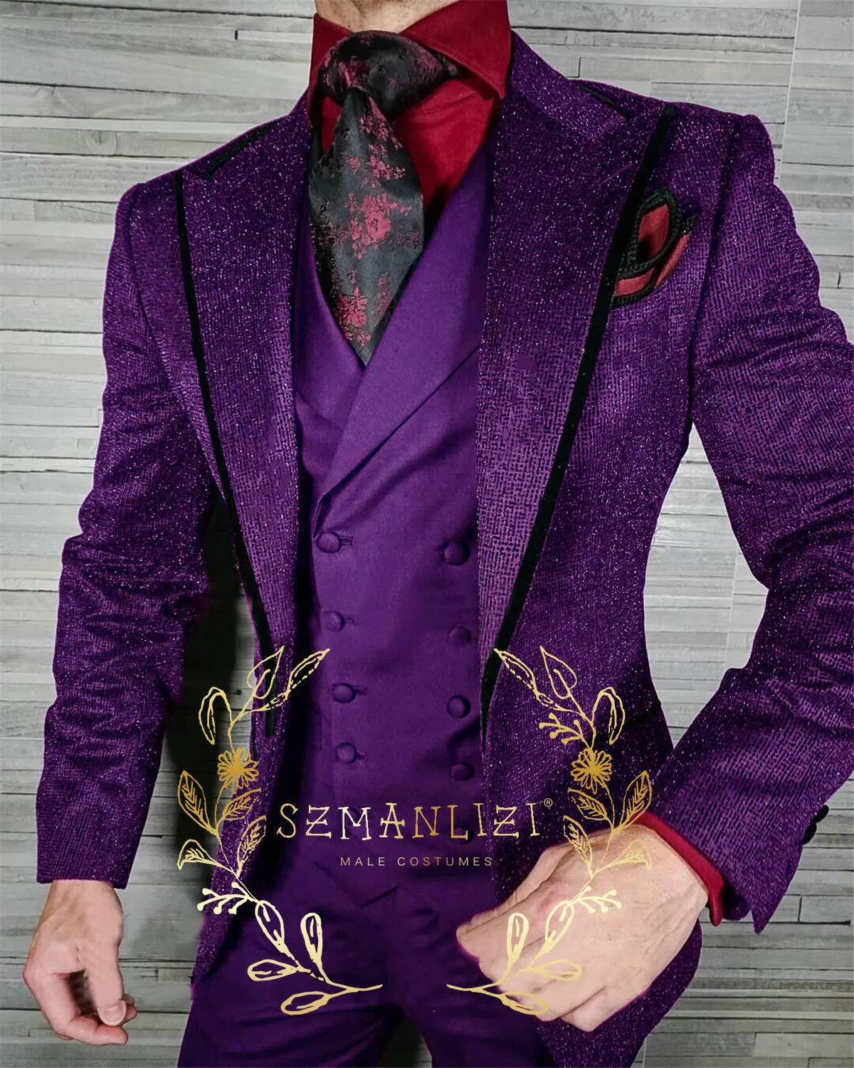 2023 Latest Deisgn Shiny Black Blazer Sets Men Suits Wedding Suits For Men new 3 Piece Slim Fit Men's Party Tuxedo Groom 2025 Formal Wear