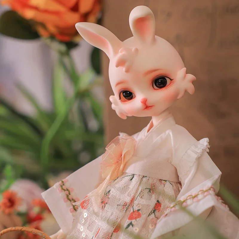 2025 Tsuk Doll BJD 1/6 FenJian Body Cute bunny wears A short A-skirt with wide sleeves High Quality new Doll Surprise Gift for Girls