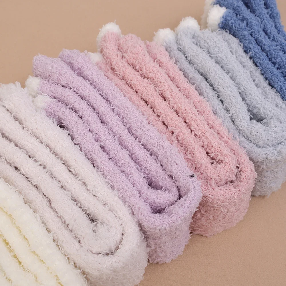 Fur Winter Warm Knee Pads for Women Coral Fleece Thick Soft Leg Arthritis Kneepad Lap Warmer Running Legs Protector Long Socks