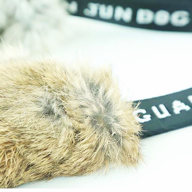 High-Quality Rabbit Skin Dog Bite Cloth Dog Bite Tug Toy Young Dog training interactive supplies Dog Chewing Toy Pet Supply