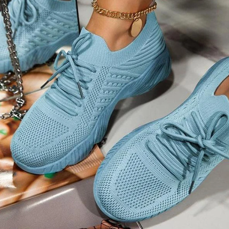 Women's Sneaker Shoes Tennis Female Sport Gym Running Shoes 2025 Lace-Up Casual Shoes new Mesh Breathable Zapatillas Mujer For Women