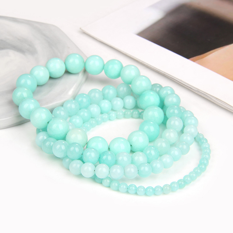 Colorful Natural Stone Bracelet Agates Lapis Lazuli Round Beads Bracelets Couple Charm Yoga Energy Bracelet Men Women Jewelry