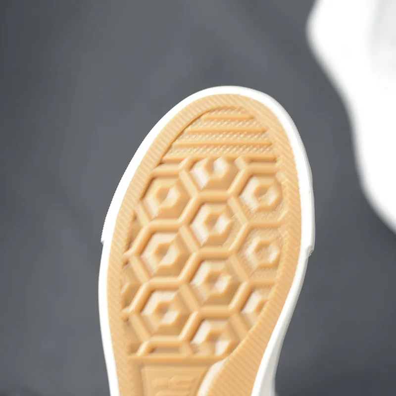 Spring Autumn Women Canvas Shoes Canvas Casual High Top Sneakers Lace-Up Zipper Comfortable Flat Long Boots New