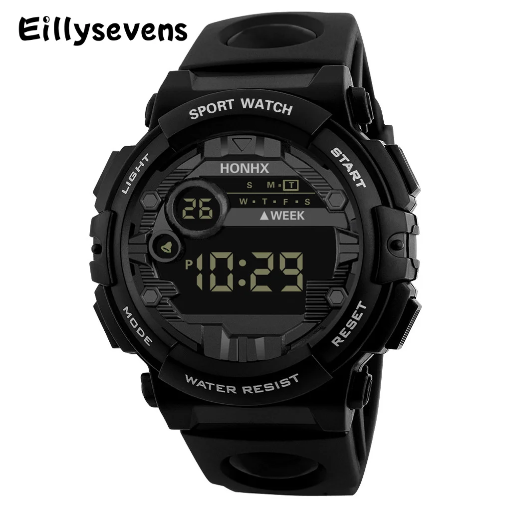 Cool Luminous Men Sport Watch High-end Silicone Strap Military Wrist Watch Led Calendar Digital Watch Reloj De Hombre