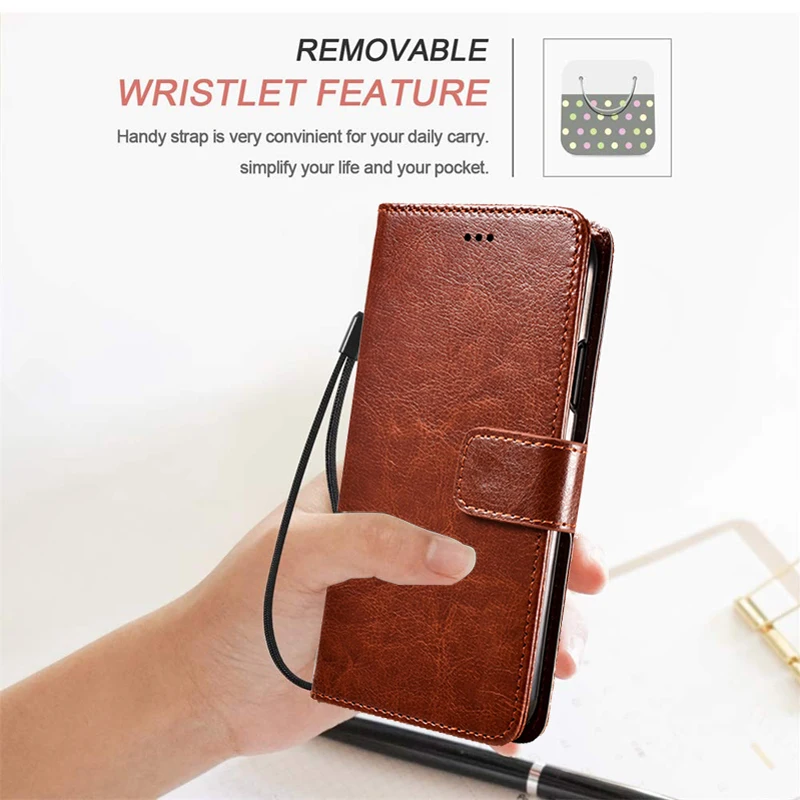 Case Leather Original ddmysmile PU For Ulefone Note 16 Pro Funda Wallet Cover For Carcasas Ulefone Note 16Pro Note16 Pro 6.52"Mujer Hoejse Smile