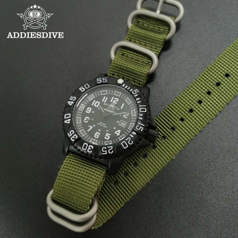 Addies Military Watch Special Forces Outdoor Sports Luminous Classic SEAL Army Wristwatch Man Quartz Watches For Men Waterproof