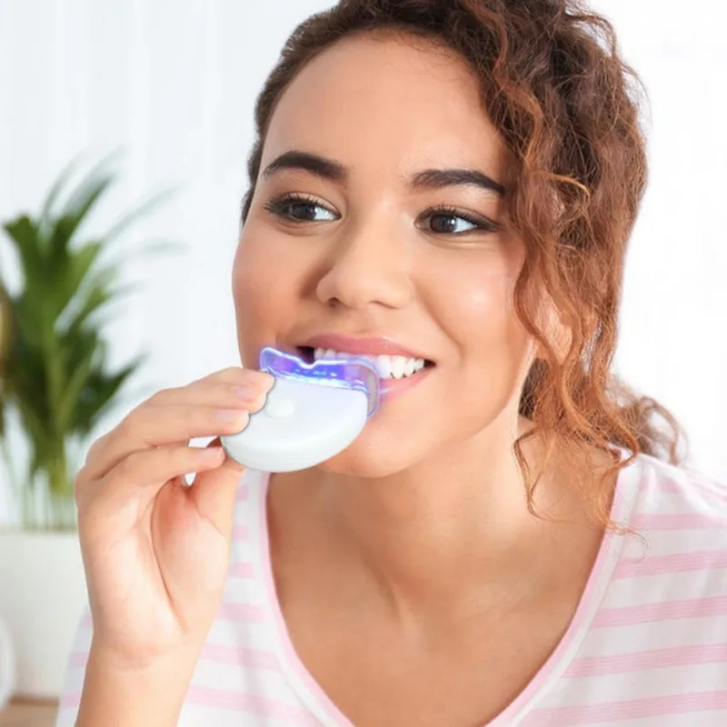 drop ship Home Use Teeth Whitening Kit with led light Care Oral Hygiene Tooth Whitener Bleaching White Carbamide Peroxide BULK240325