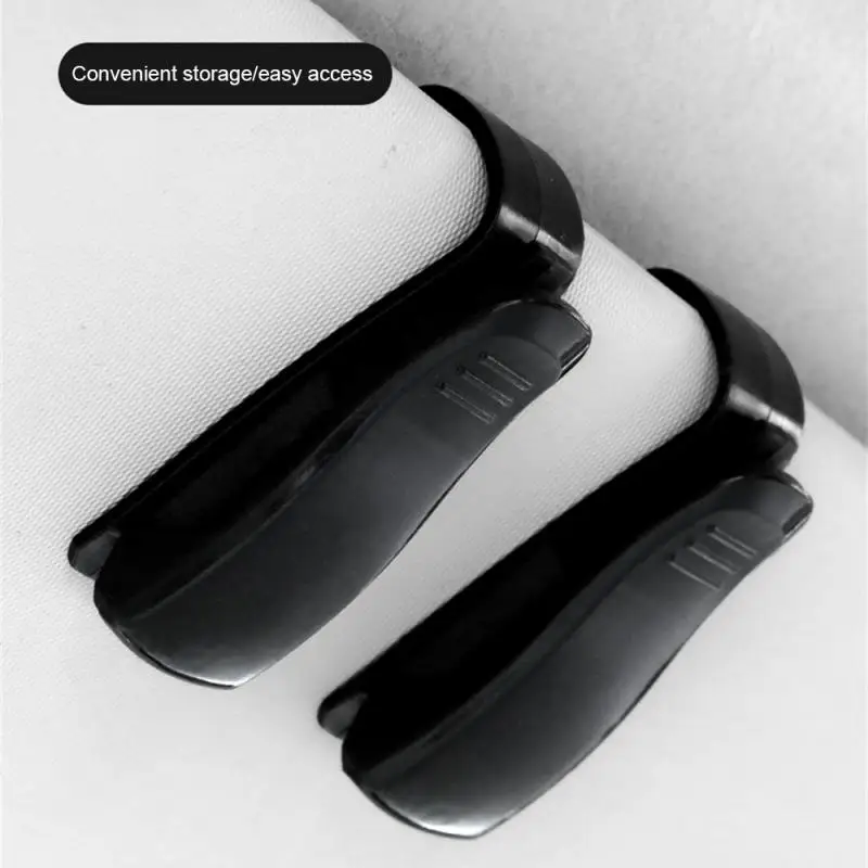 S-Type Car Glasses Clip 2 In 1 Multifunctional Auto Vehicle Sunshade Sun Visor Eyeglass Card Clip Holder Car Accessories