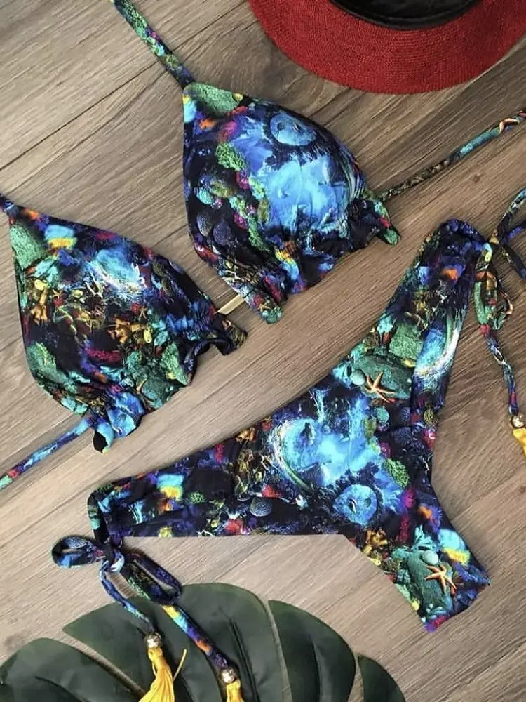 Bikini Women's Swimsuit 2023 New Swimwear Female Sexy Bikinis Set Push up Swimming for new 2025 Bathing Suit Women Swimsuits