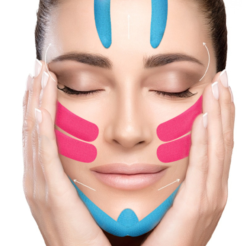5CM * 5M facial movement tape new V-line neck and eye lifting anti-wrinkle and 2025 anti-freezing sticker tape facial skin care tool
