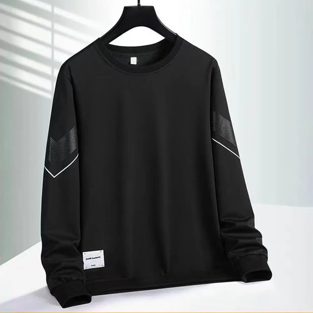 2Pcs/Set Men Autumn Winter Casual Sport Tracksuit O-neck Long Sleeve Sweatshirt Tops Elastic Waist Drawstring Jogger Pants Set