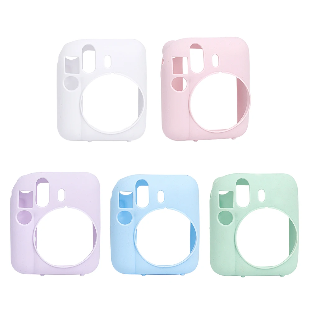 Suitable for Fujifilm Instax Mini 12 Solid Color Protective Durable Drop Soft Shell Fit Camera Silicone Cover