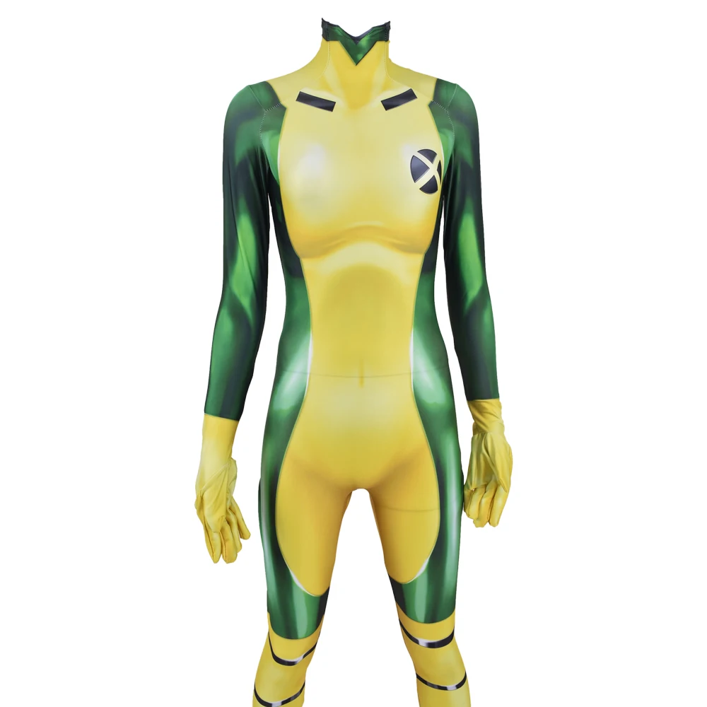 Rogue Costume Superhero 2025 Cosplay new Suit Halloween Zentai Party Jumpsuits