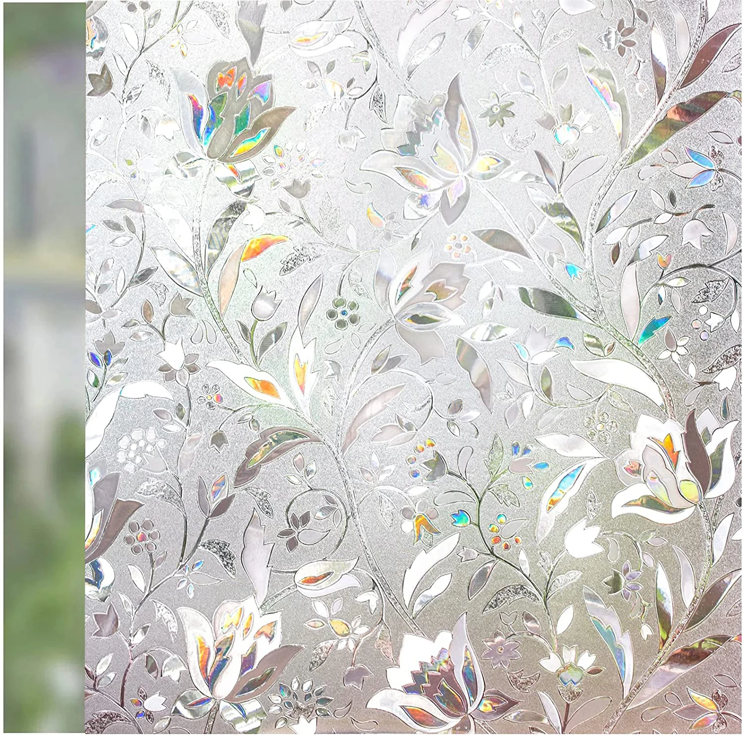 Privacy Window 2025 Film No Glue new 3D Glass Sticker for Home Office Static Anti-UV Window Paper Decorative Window Covering for Bathroom