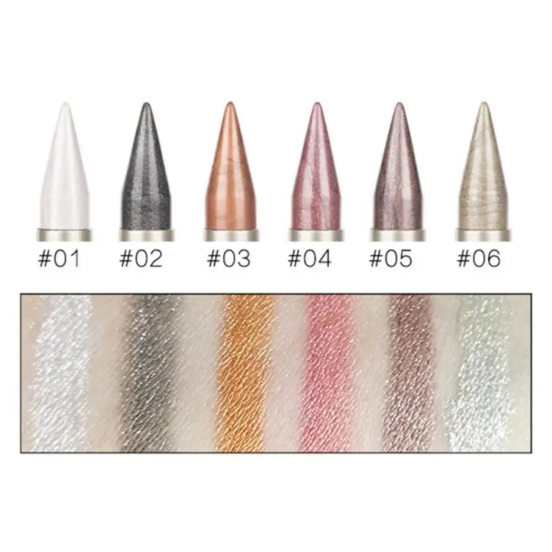 f d Eyeliner Creative Black Double end Eyeshadow Pencil Waterproof Colors Pigment Shimmer Glitter y Eye Makeup Tool HOT TSLM