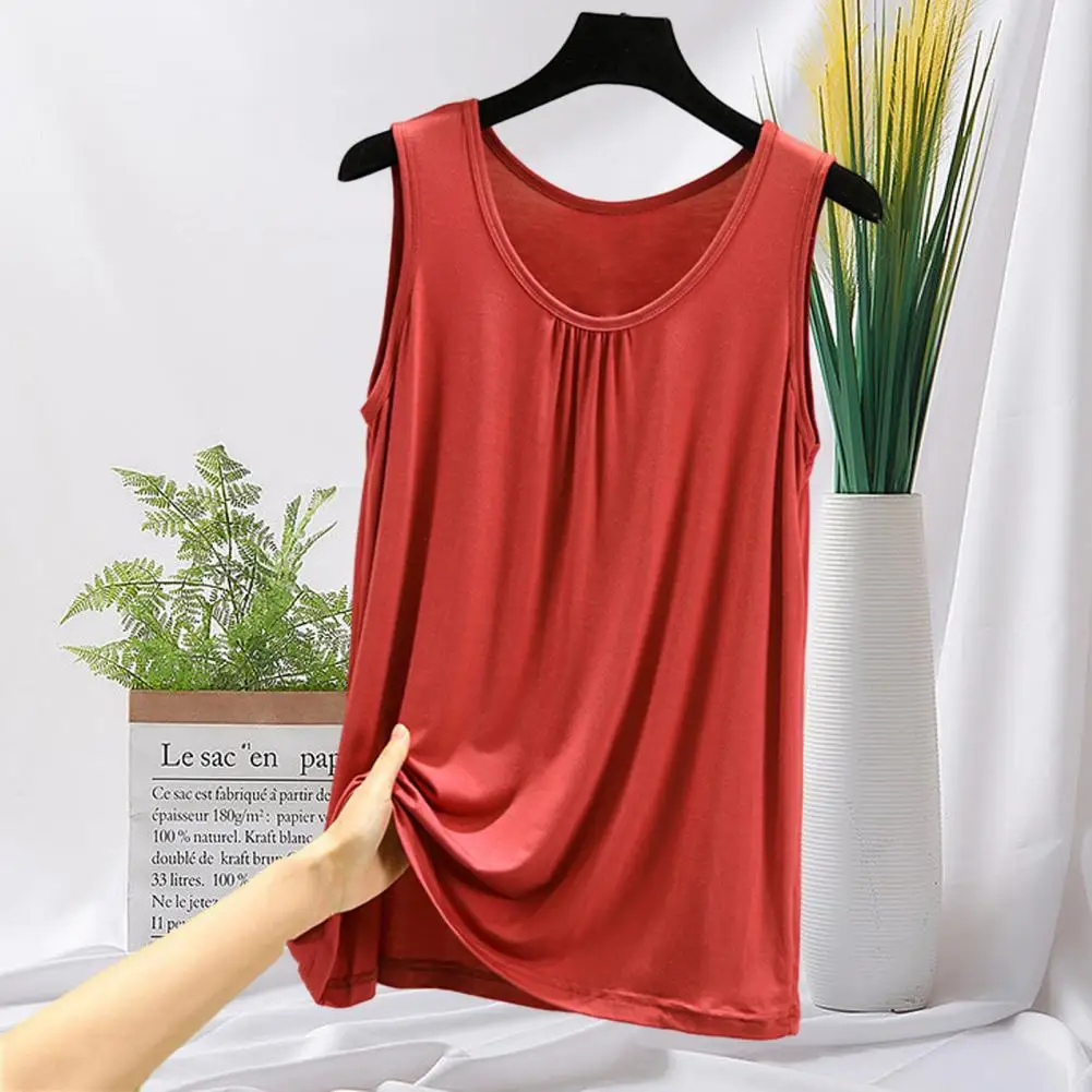 Comfortable Lady Camisole 2025 new Solid Color Soft Casual Shirts Blouses Tank Top Breathable Tank Top Outdoor