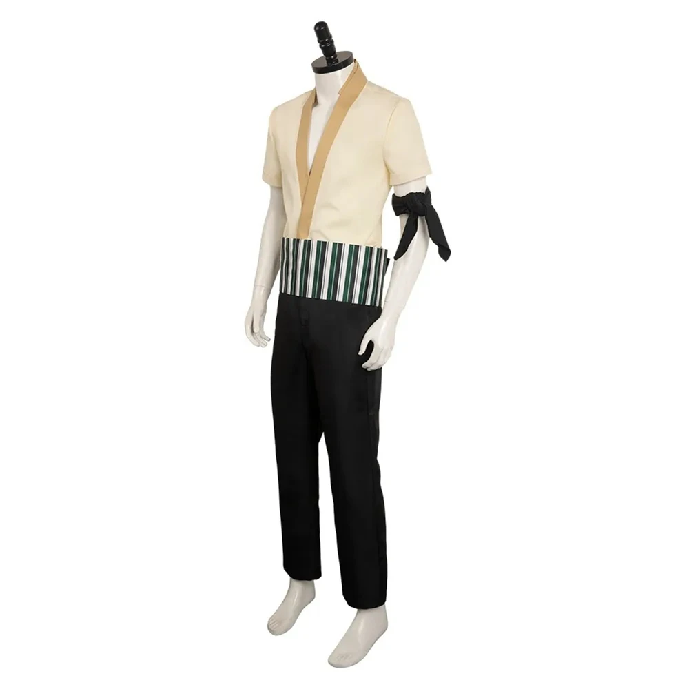 2023 New Halloween Party Men Roronoa Zoro Cosplay Costume Stage Performance Japanese Anime Samurai Boys Traditional Clothing