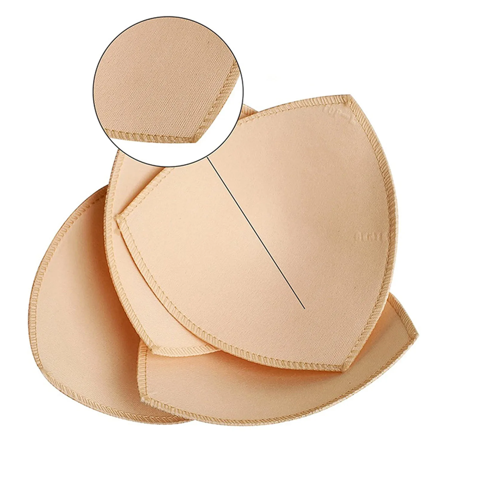 6pcs/3pair Sponge Enhancer Bra Pads Push Up Breast Removeable Bra Padding Inserts Cups For Swimsuit Bikini Padding Intimates