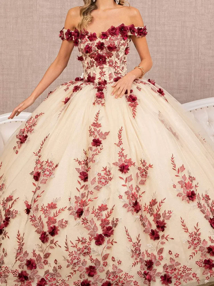 2023 Exquisite Cheap Quinceanera Dresses Ball Gown Sweetheart Lace Applique Flower For16 Year Old Party Dresses