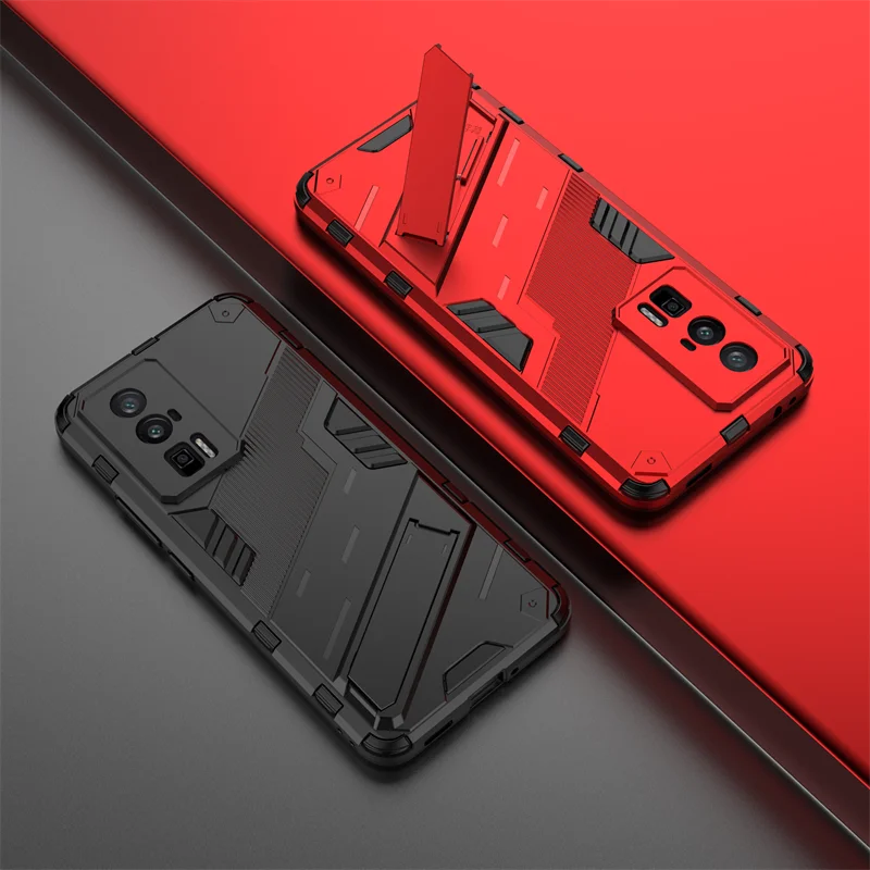 For Redmi K60 Pro Case Armor Shockproof Phone Case For 2025 Xiaomi Redmi new K60 5G K60Pro Car Magnetic Holder Stand Bracket Back Cover