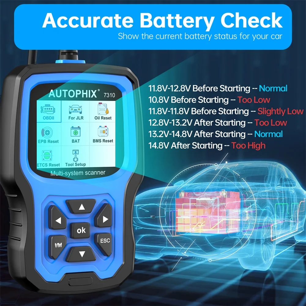 AUTOPHIX 7310 OBD2 Scanner For Land Rover For Jaguar All Systems Car Code Reader Oil DPF ABS Diagnostic Tool for JLR After 1996