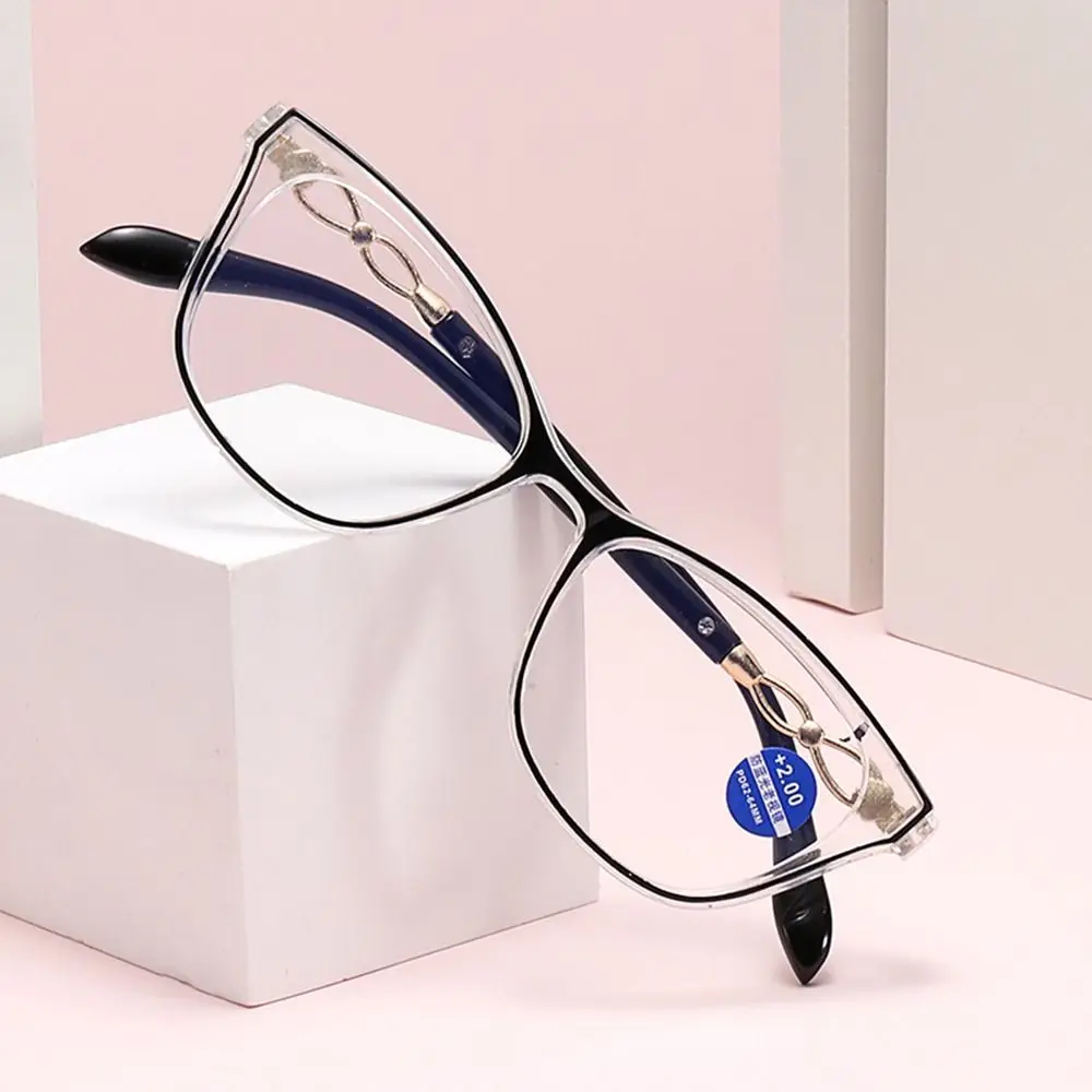 2025 Trendy Cat Eye Anti-Blue Light Blocking Reading Glasses new Women Men Square Optical Presbyopic Eyeglass Computer Hyperopia Eyewear