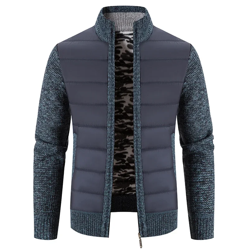 Men Winter new Sweatercoats Cardigan Sweaters Jackets Good Quality Male Stand-up Collar Casual Cardigans Slim Fit Sweaters 2025 Size 3XL