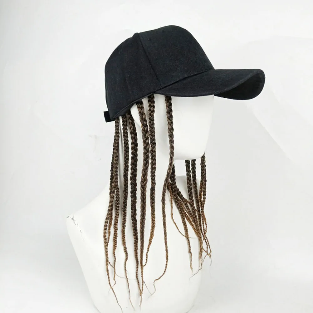 Summer Unisex Lady Men Baseball 2025 Cap Hat With Dreadlocks Wig Hip Hop Punk Hair Motorcycle new Universal Personal Shape