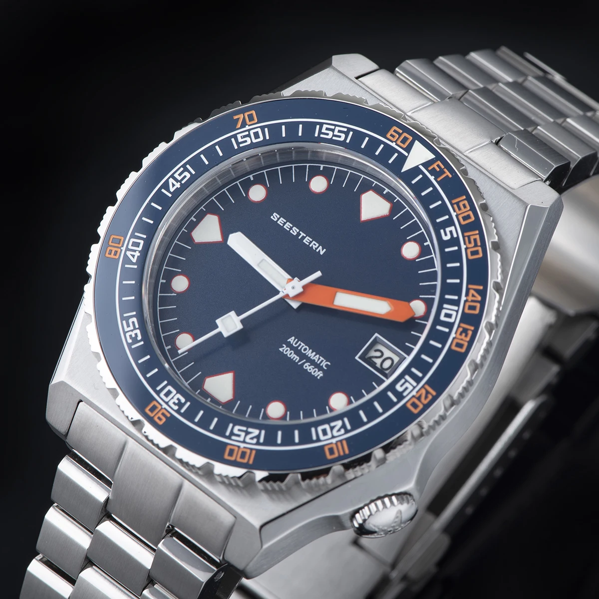 2025 new SEESTERN SUB600T Mens Diver Watch Automatic NH35 Movement Ceramic Bezel Lume Mechanical Wristwatches Sapphire Waterproof V3