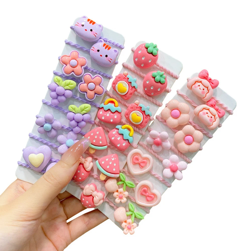 Baby's Sweet Cute Scrunchies Children's Thumb Hair Loop Hair Accessory Headband Little Girl's Hair Band Headdress