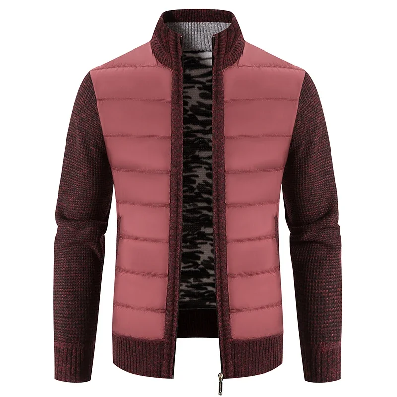 Men Winter new Sweatercoats Cardigan Sweaters Jackets Good Quality Male Stand-up Collar Casual Cardigans Slim Fit Sweaters 2025 Size 3XL