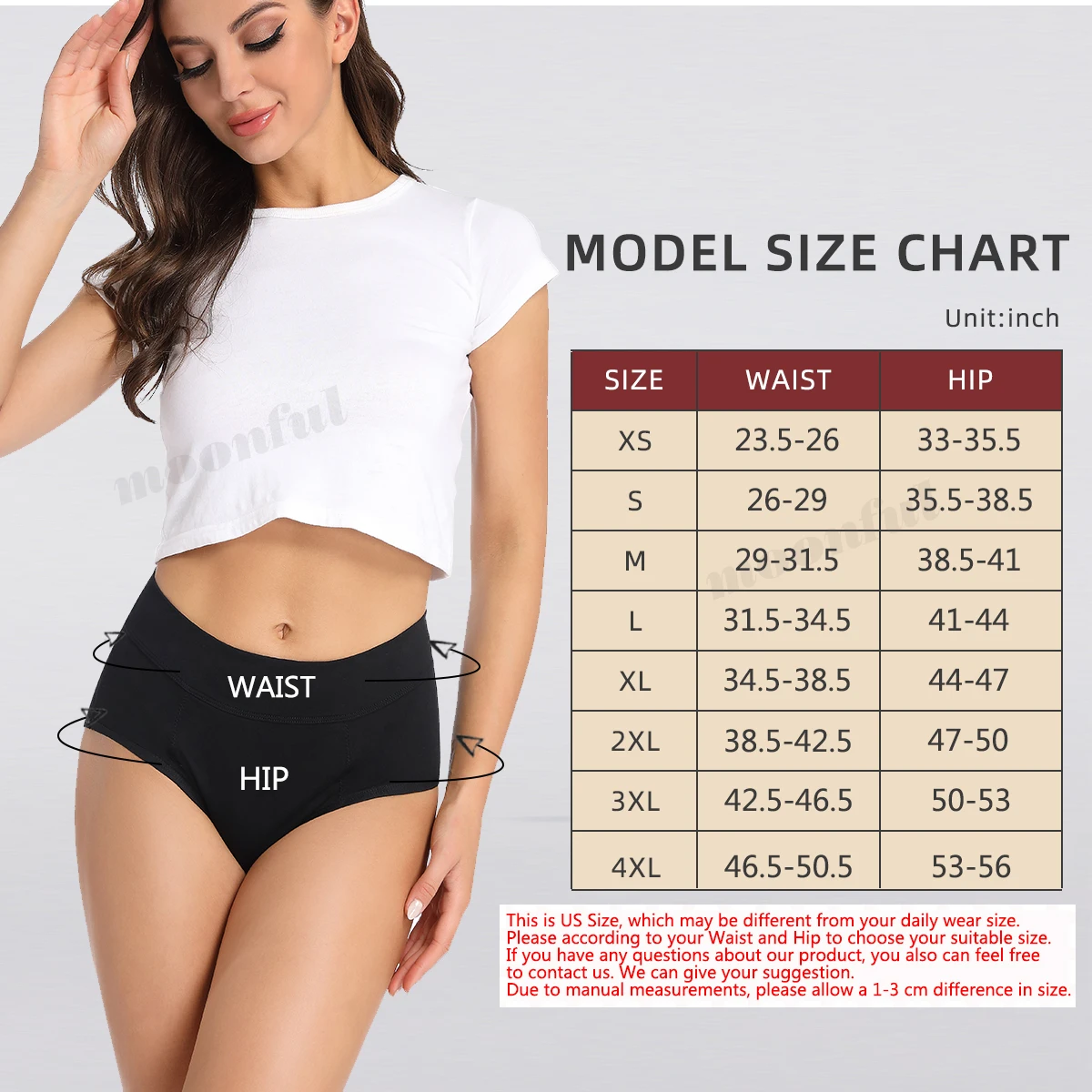 2025 4 new Layer Very Abundant Bamboo Period Panties for Heavy Flow Women Menstrual Panties Overnight High Waist Period Underwear