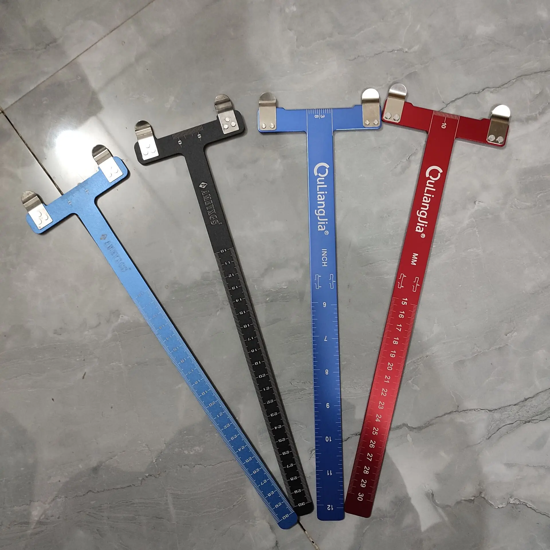 Industrial T Square Bow Ruler 11.8 Inches 2025 new Archery Bow Square T Shape Measurement Tool for Recurve Bow and Compound Bow 4 Colors