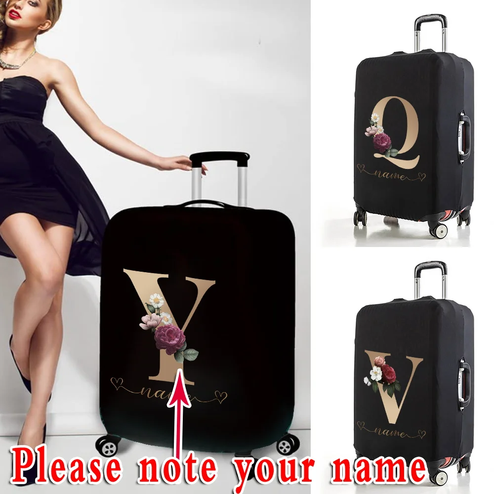 Hot new Custom free name Lage Cover Elastic Suitcase Protective Covers For 18-32 inch Bag Trolley Dust Cover 2025 Travel Accessories