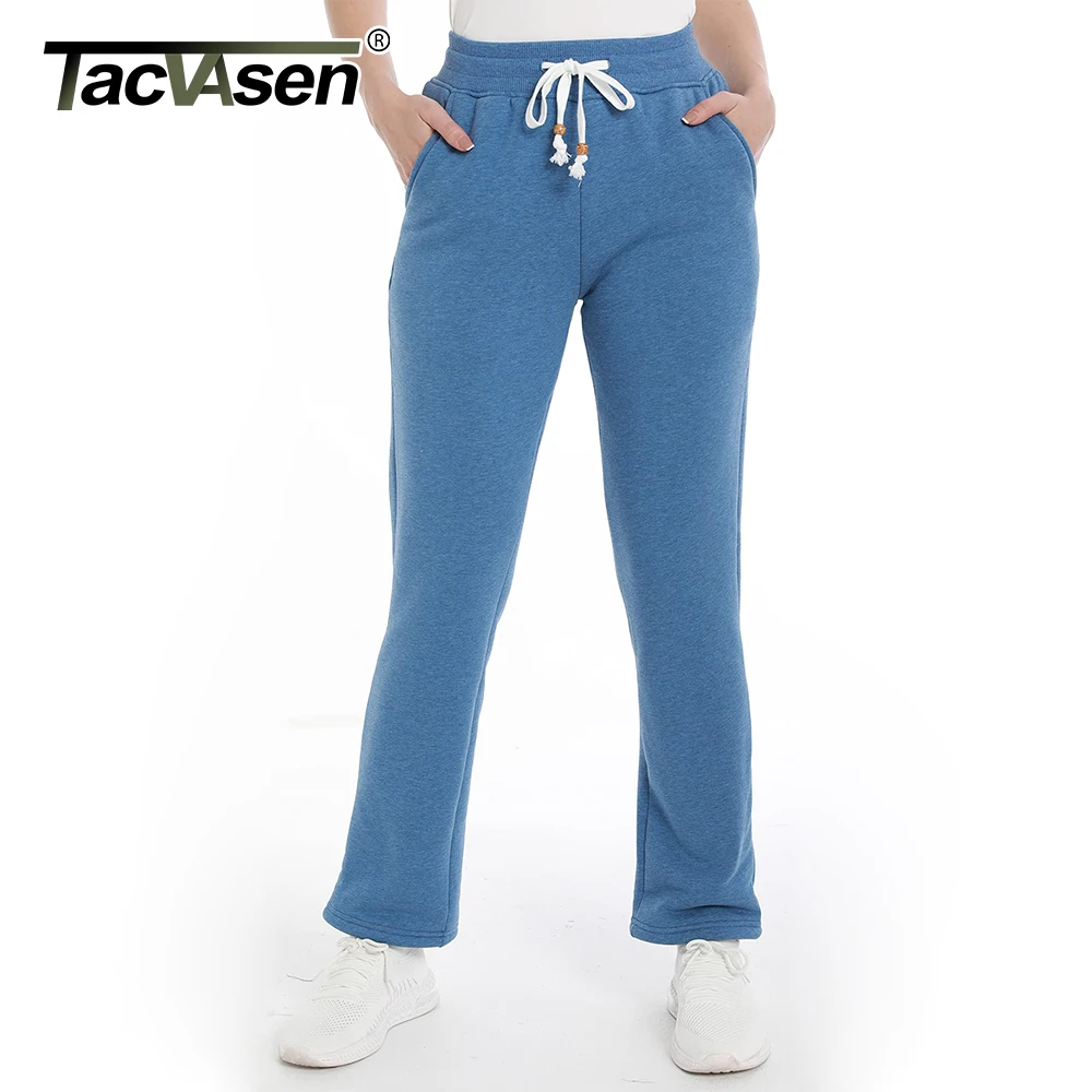 TACVASEN Winter Fleece Warm new 2025 Pants Womens Sports Sweatpants Fluffy Sherpa Pants Outdoor Running Thermal Casual Trousers Females