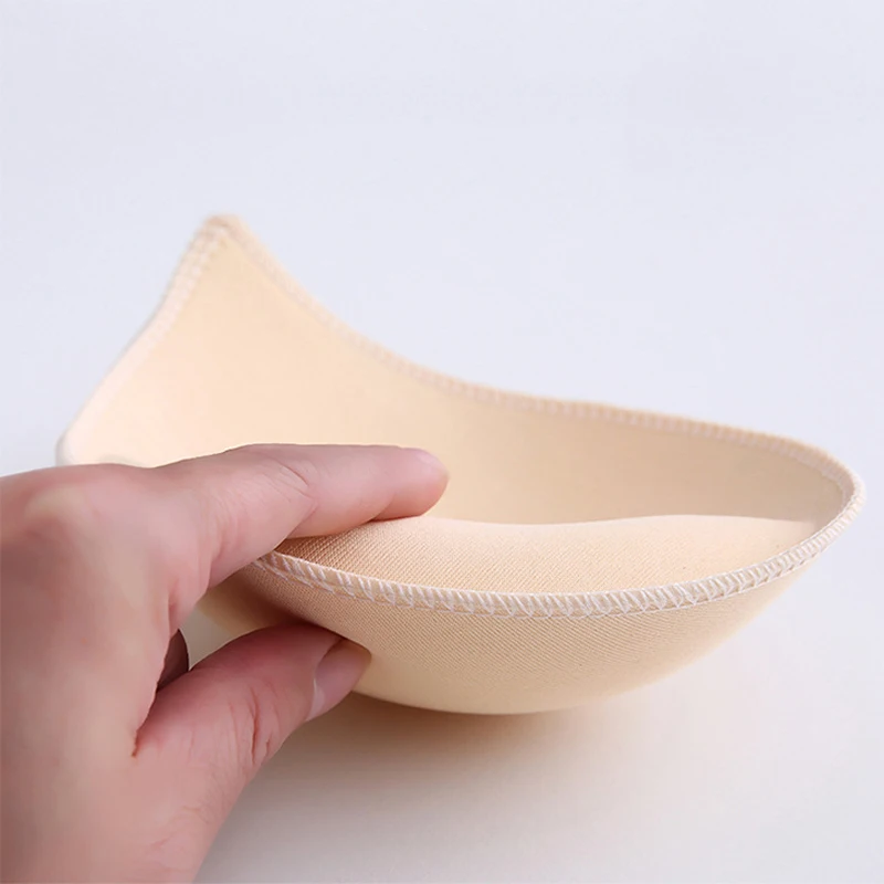 2Pair Sponge Bra Pads Swimsuit Breast Push Up Bra Padding Chest Enhancers Bra Foam Insert Chest Cup Intimates Accessories