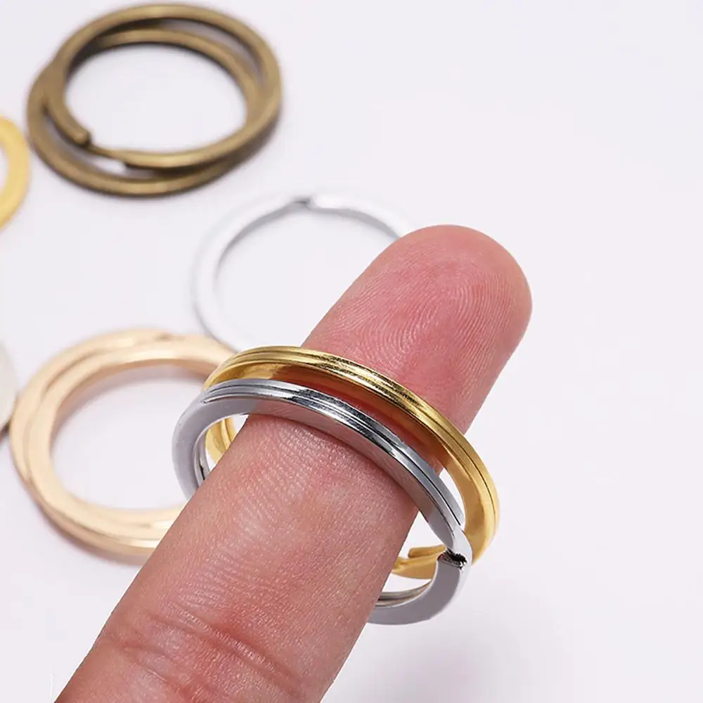 10pcs/lot 25mm 28mm new 30mm Keyring Split Ring Key Ring For Key Chain Keychain Diy Jewelry 2025 Making Sleutelhanger Key Rings Wholesale