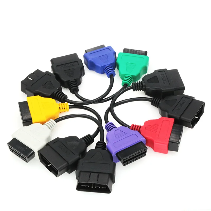 OBD 2 Cable Multi ECU Scan For Fiat ECU Scan OBD2 Connector MultiECUScan Car Diagnostic Tool Auto Adapter Cable 6 Colors