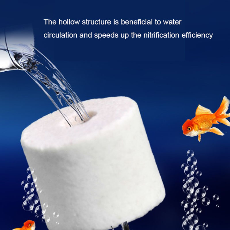 100g Aquarium Filter Ceramic ring for aquarium Glass Ring Biological ring Bacterial House Fish tank Filter Media