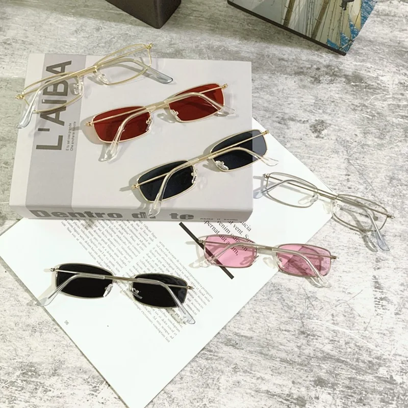 Vintage Rectangle Sunglasses Women Men Shades Small 2025 Square Sun Glasses Trend new Anti-UV Retro Sunglasses Summer Traveling Eyewear
