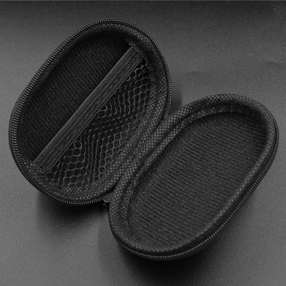 KZ Earphones Case Oval Storage Bag Headphones PU Storage Box Black Portable Hold 2025 Storage Box For KZ AS10 ZS10 ZST new ES4 EDR1 ED9