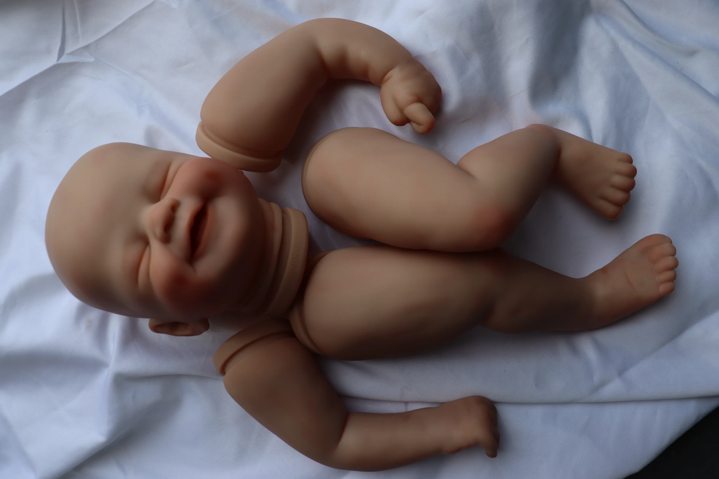 FBBD 21inch 3D Skin Already Painted Reborn Baby Doll Alisha new 2025 Unassembled Kit With Veins Dolls For Children